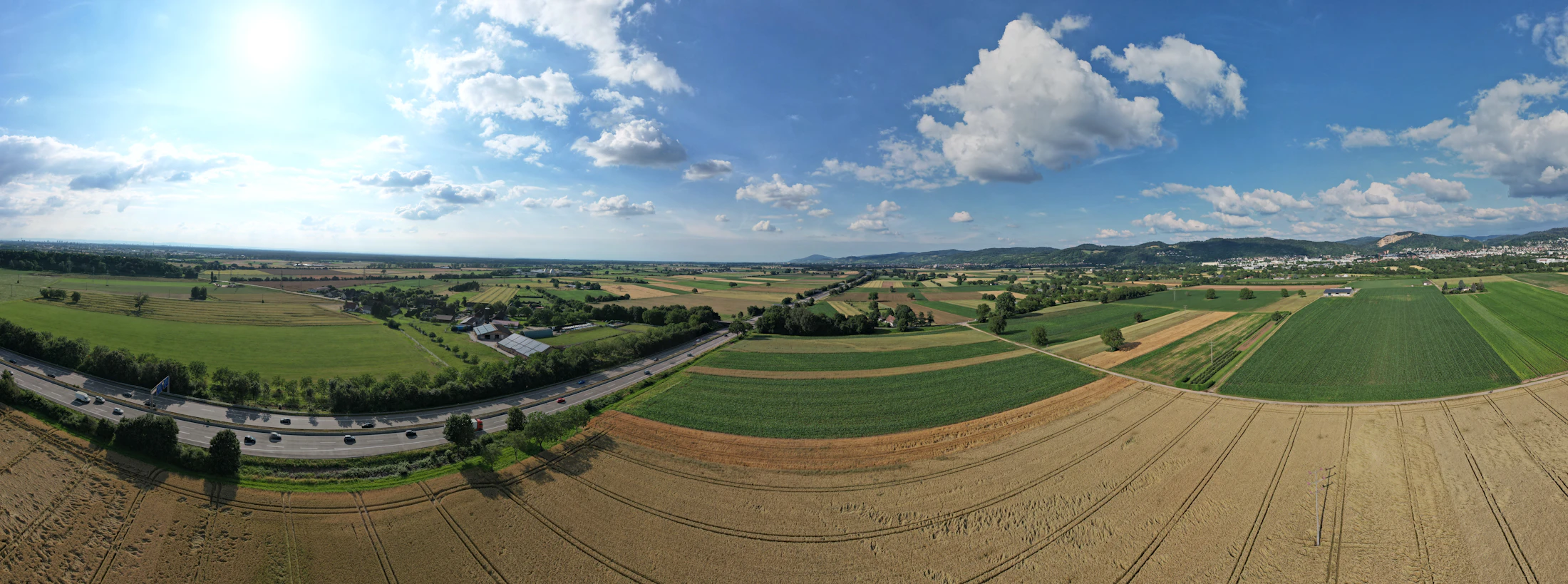 Patchwork farmland